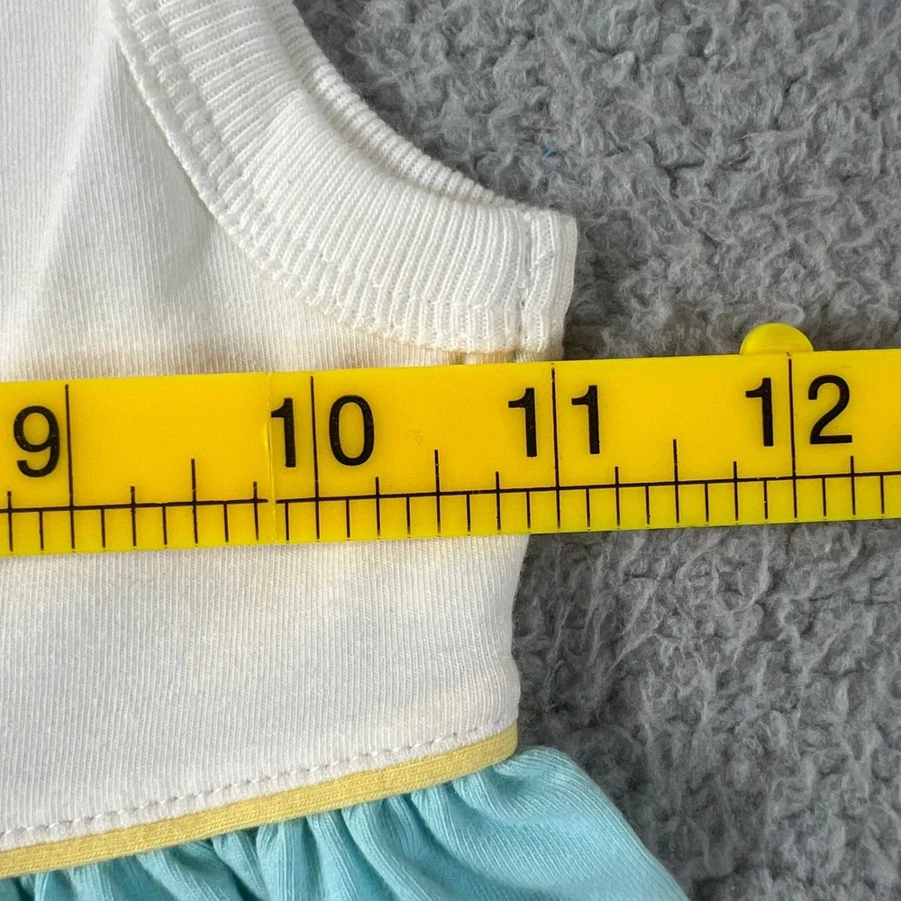 Ralph Lauren Dress Girls 4T Blue White Palm Beach Sleeveless Logo Pocket VTG NWT